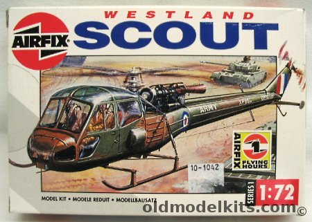 Airfix 1/72 Westland Scout UK Army or Royal Jordanian Air Force, 01042 plastic model kit